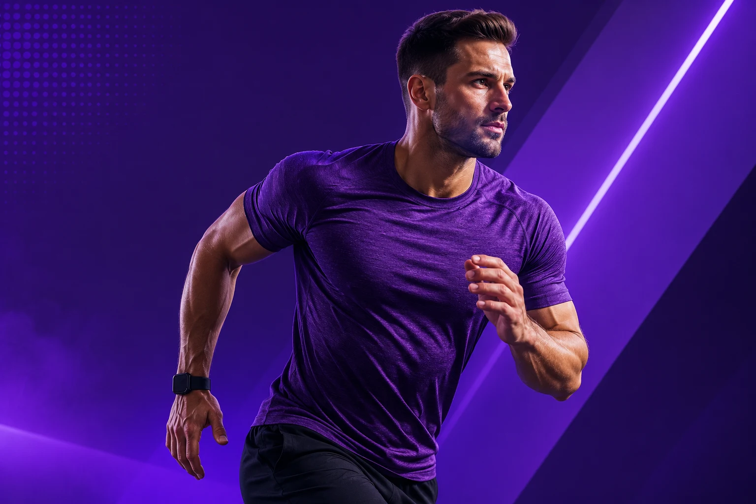 Athlete in training apparel